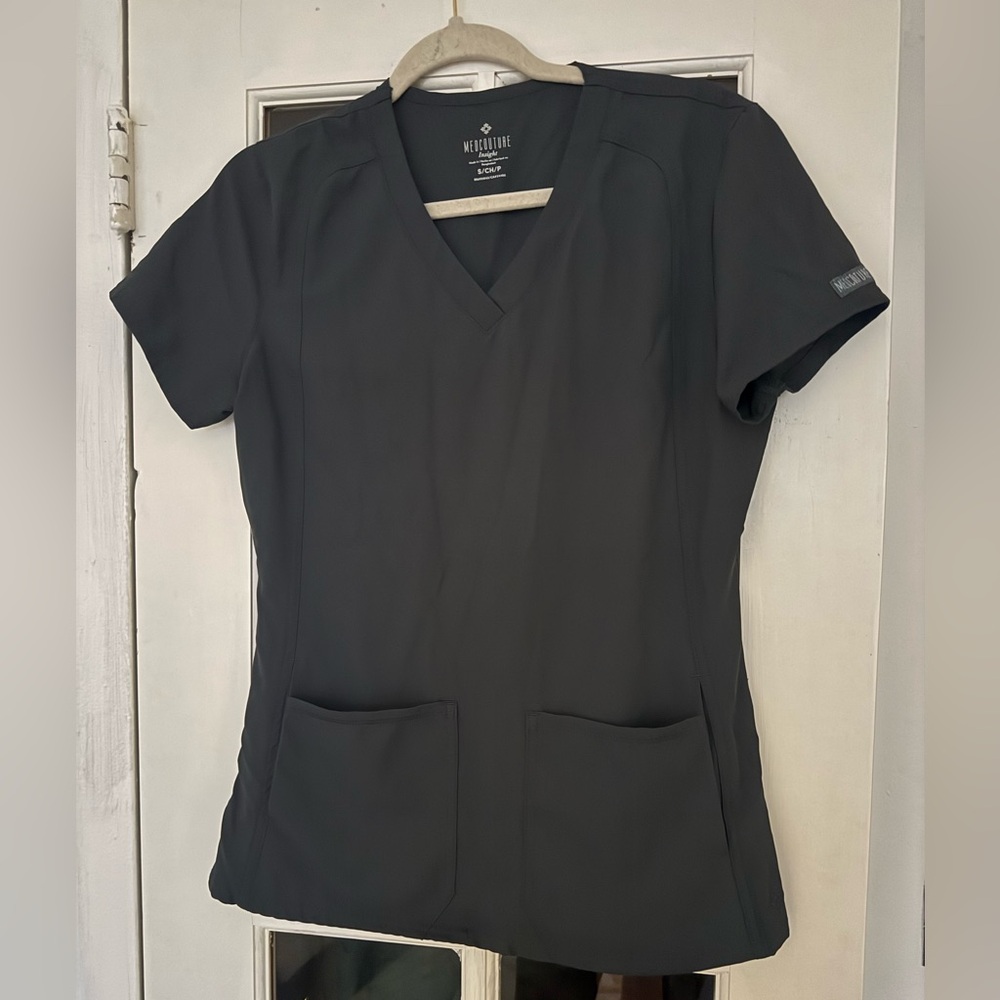 Med Couture Insight 3 Pocket Top Pewter Small